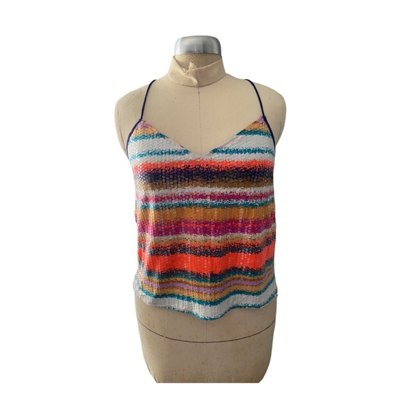 lovposh Tops - Lovposh Sequin Crop Camisole Top